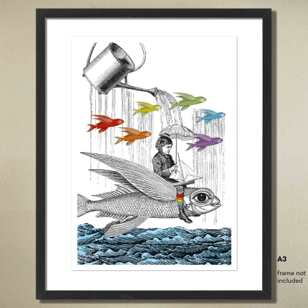 PABUKU A3 poster Rainbow Fish